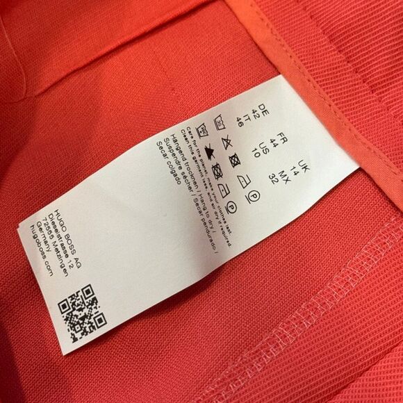 Boss Tiluna slim side zip pants size 10 - Picture 3 of 5